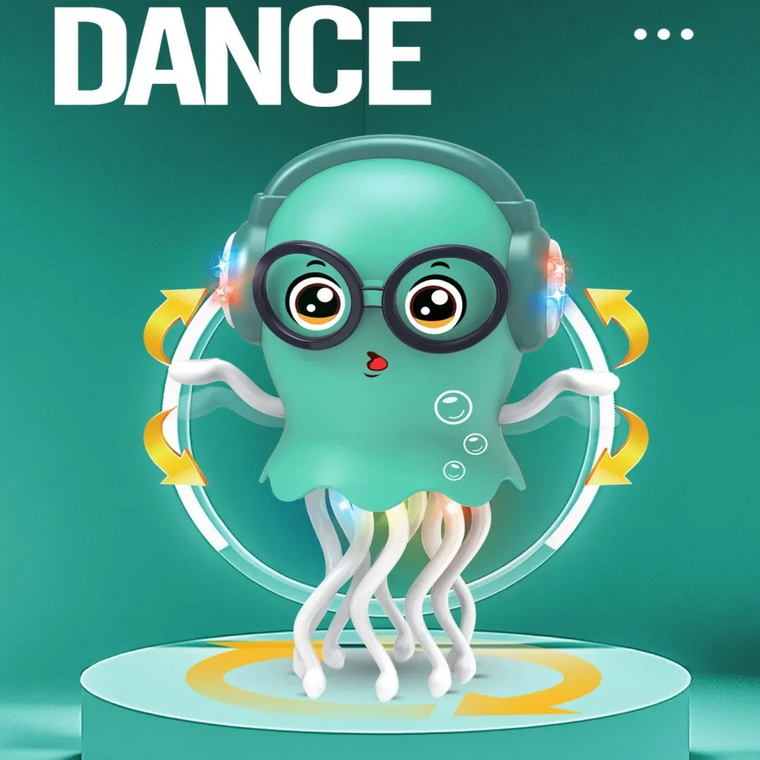 Led Electric Crawling Dancing Jellyfish Interactive Smart Cat Toy