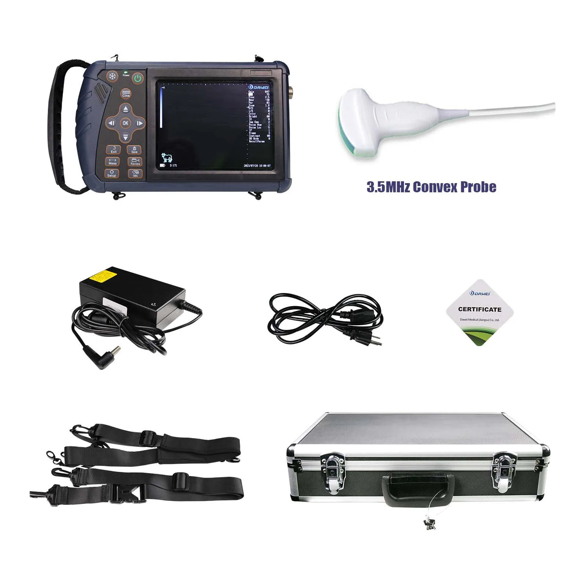 DAWEI Portable Veterinary Ultrasound Scanner For Livestock Pregnancy Testing