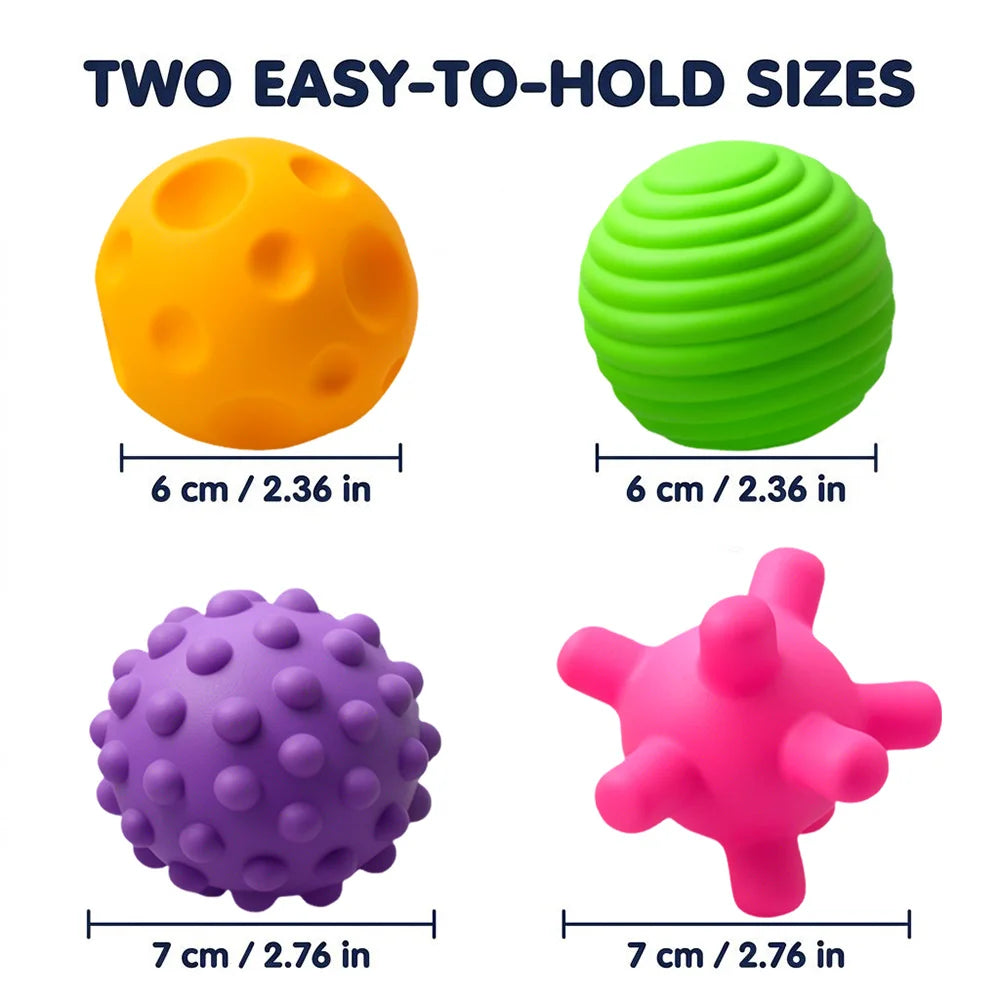 Premium Silicone Interactive Chew Toy Balls For Pets 4 Pack