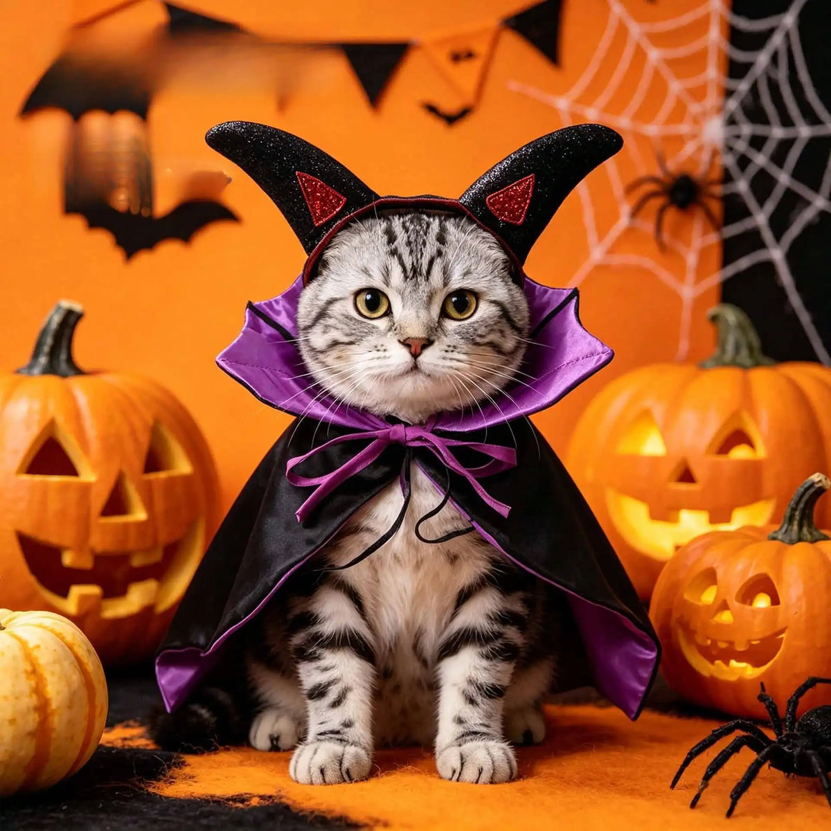 Halloween Bat Pet Cloak Cosplay Cape Shawl For Cats And Dogs