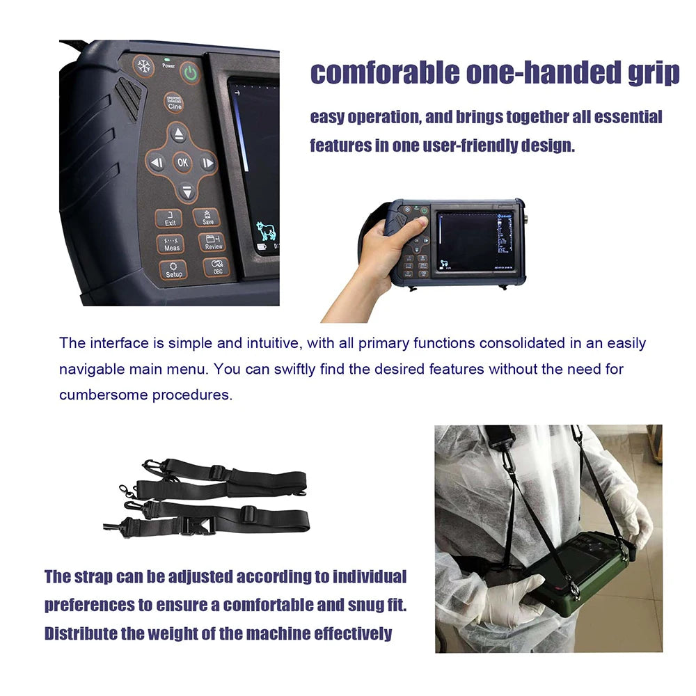 DAWEI Portable Veterinary Ultrasound Scanner For Livestock Pregnancy Testing