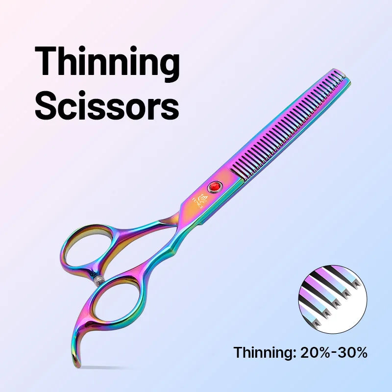 Fenice Stainless Steel Dog Grooming Scissors Professional Pet Shears Set