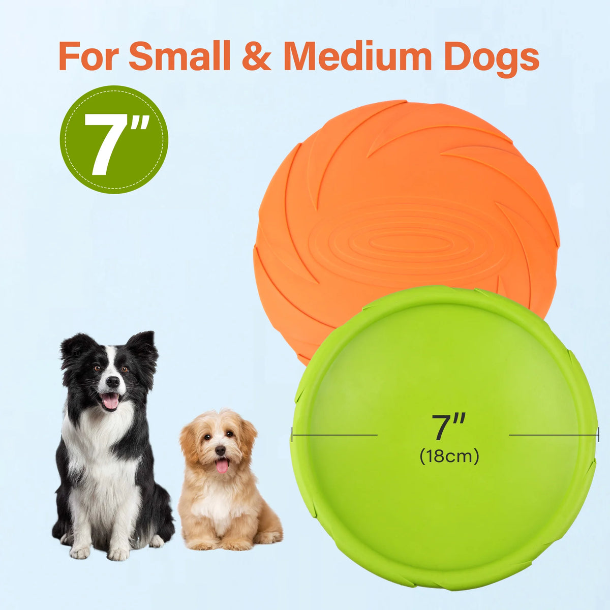 Durable Rubber Dog Flying Disc For Outdoor Pool And Beach