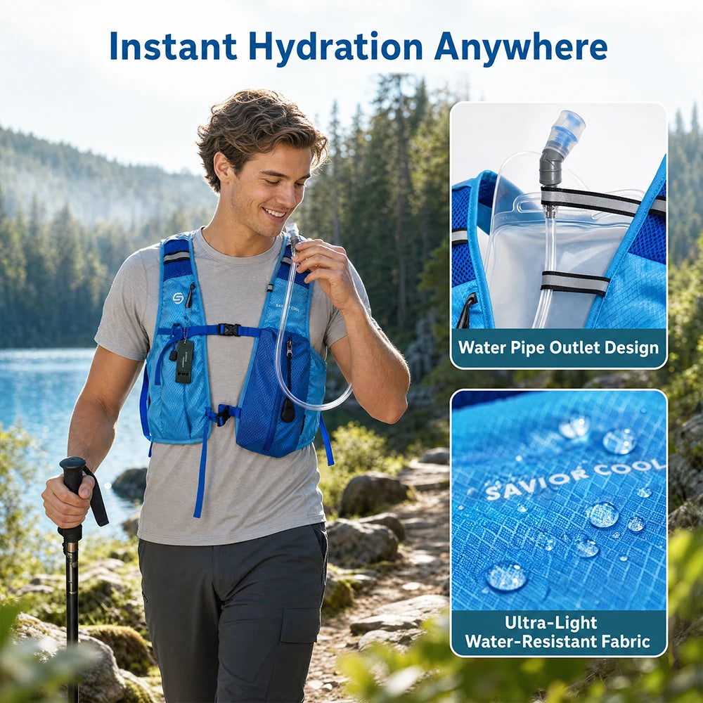 Cooling Tactical Vest With Constant Temperature Control And Water Bladder
