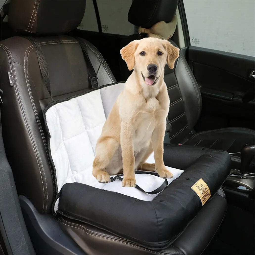 BINGOPAW Waterproof Dog Car Seat Bed With Removable Cushion Cover
