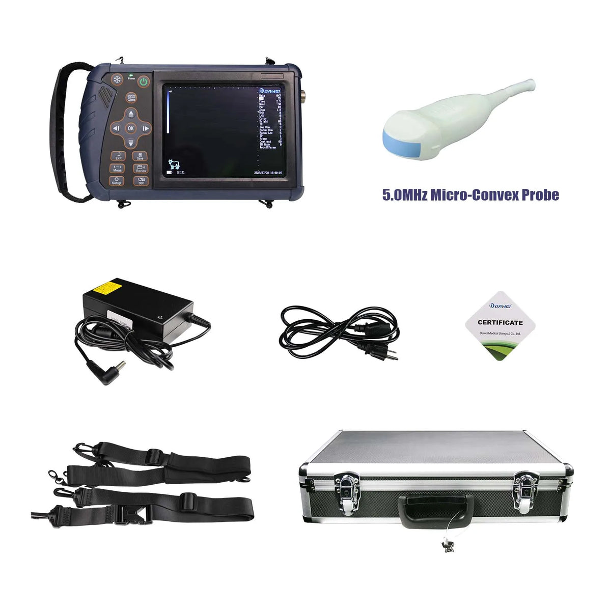 DAWEI Portable Veterinary Ultrasound Scanner For Livestock Pregnancy Testing