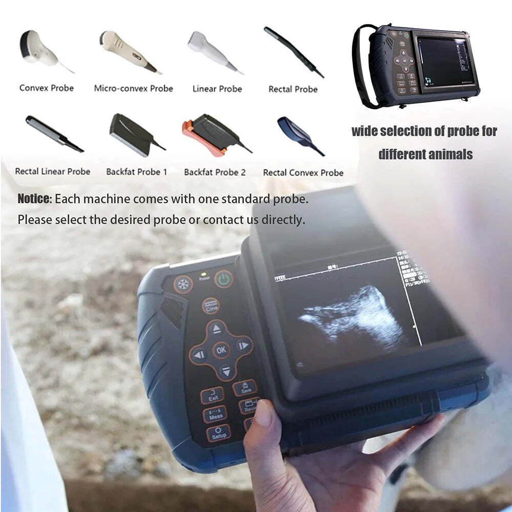 DAWEI Portable Veterinary Ultrasound Scanner For Livestock Pregnancy Testing