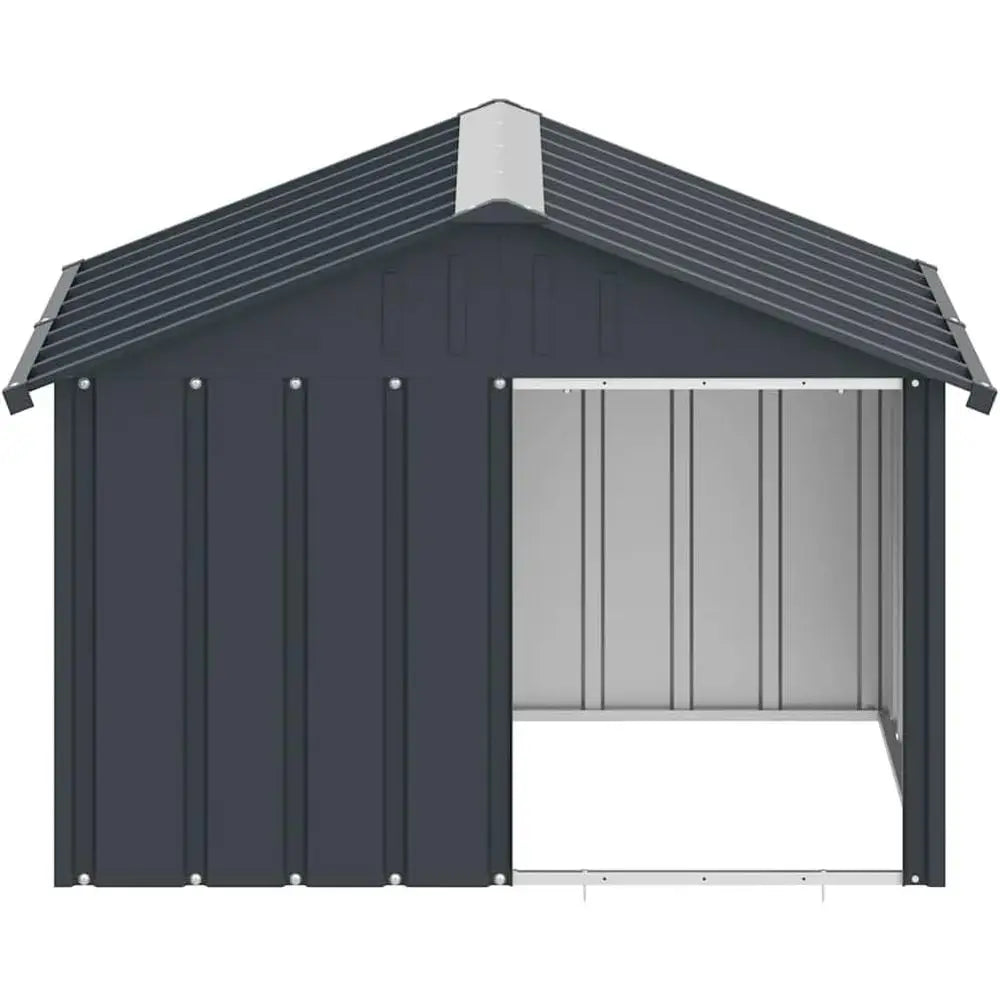 Durable Outdoor Dog Shelter With Weatherproof Galvanized Roof