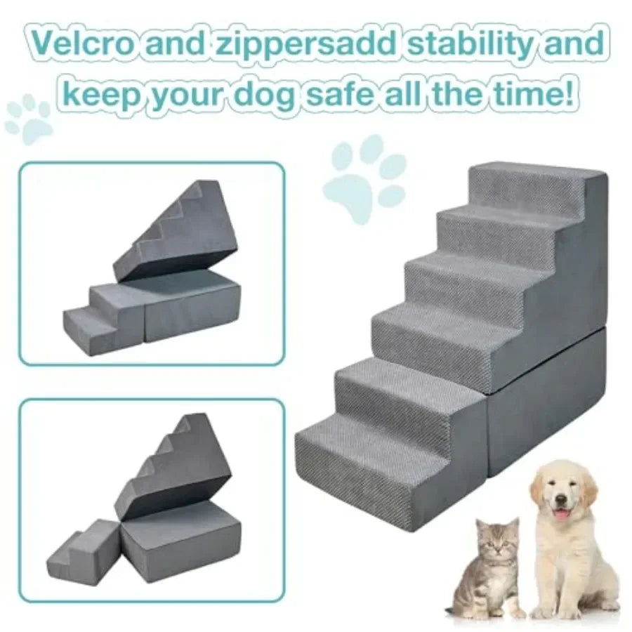 Heavy Duty Dog Stairs For Pets Accessing Elevated Beds Safely