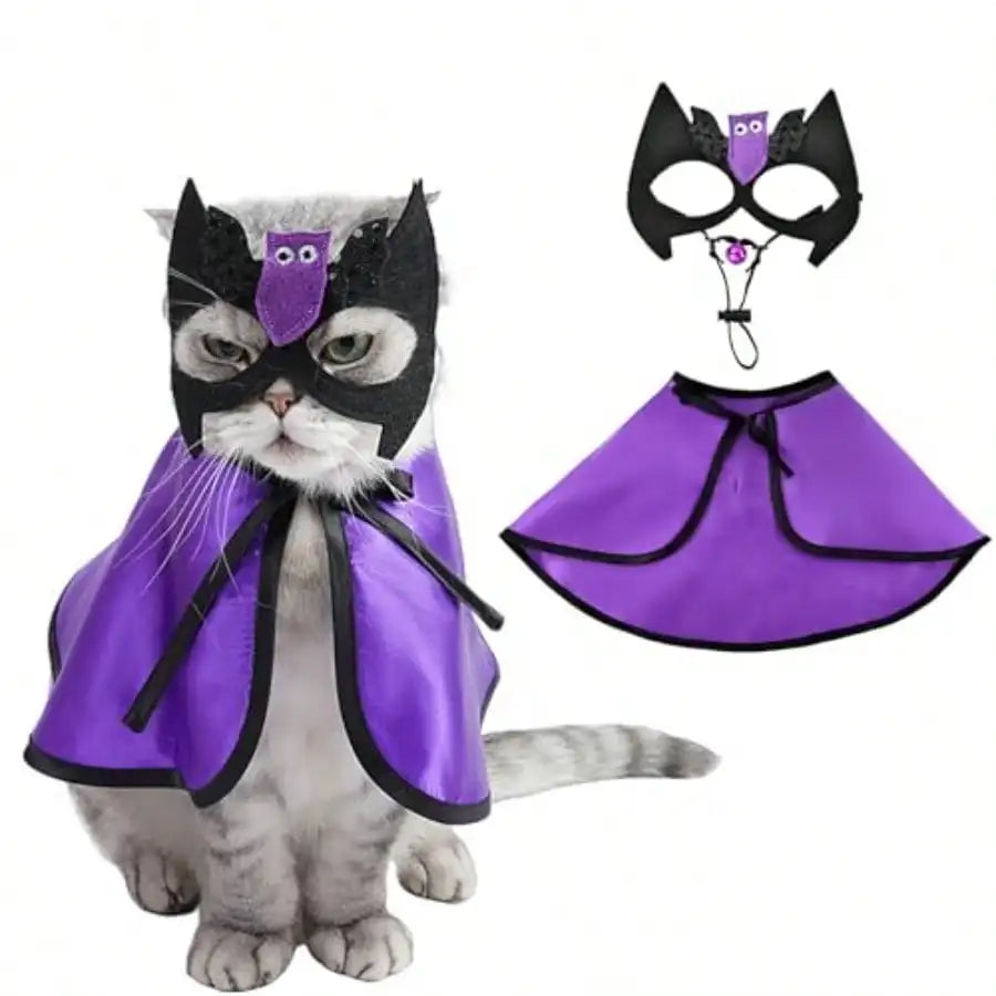 Pet Vampire Cape Halloween Bat Costume For Dogs And Cats