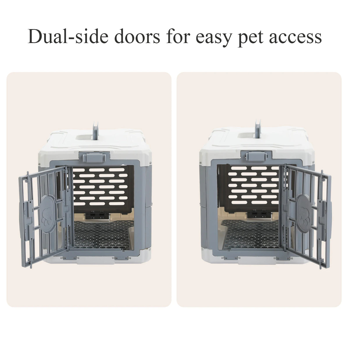 PAWZ Road Foldable Pet Carrier With Secure Lock Door For Travel