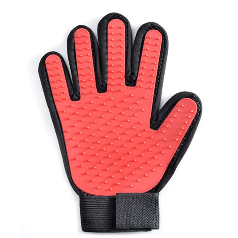 Pet Grooming Glove for Hair Removal on Cats and Dogs