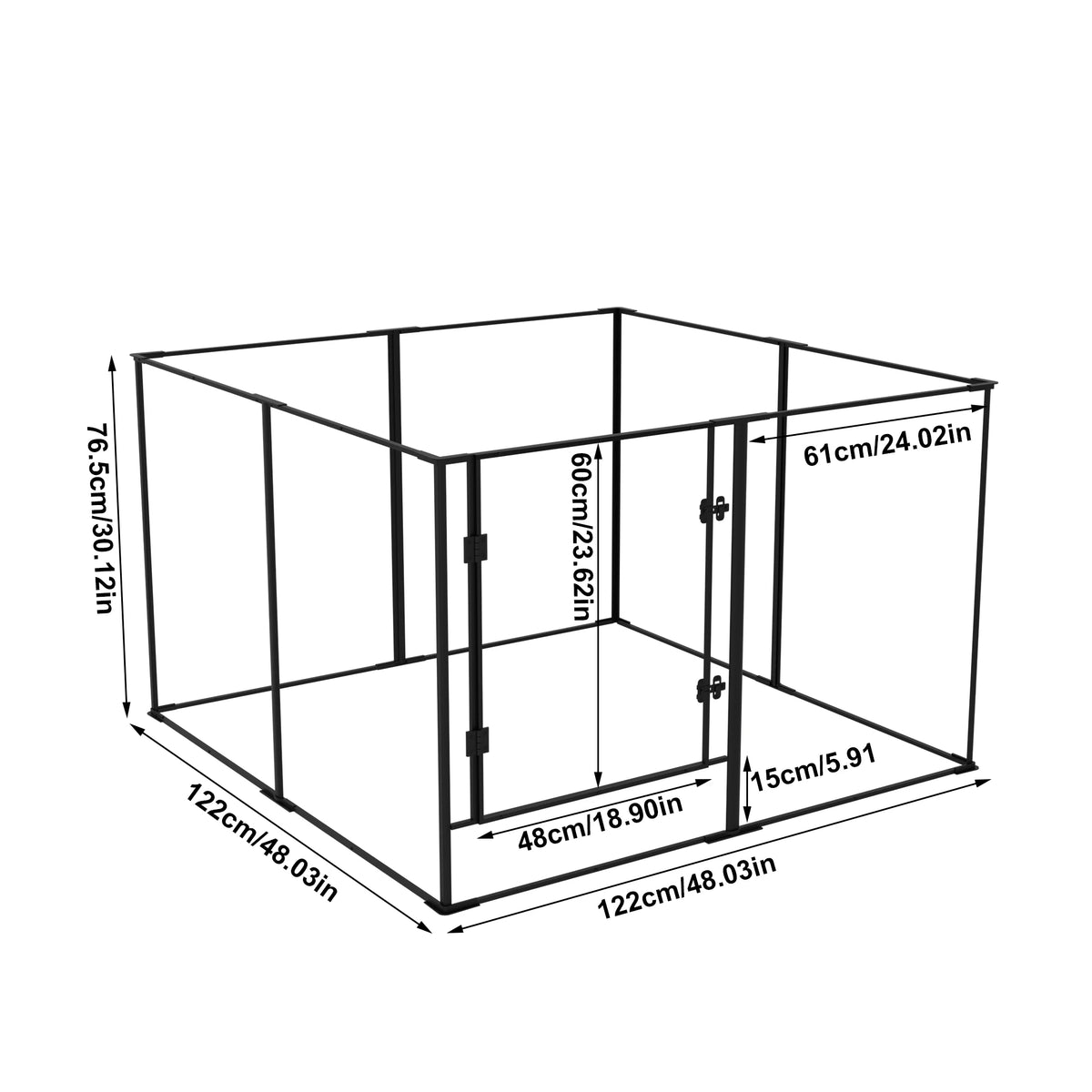 Bingopaw Acrylic Dog Playpen Barrier Fence Guinea Rabbit Exercise Pen