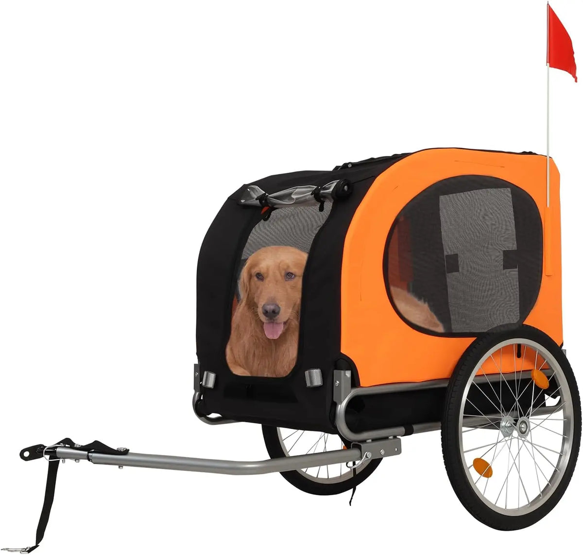 HiMISS Dog Bike Trailer And Jogging Stroller With Ventilated Design