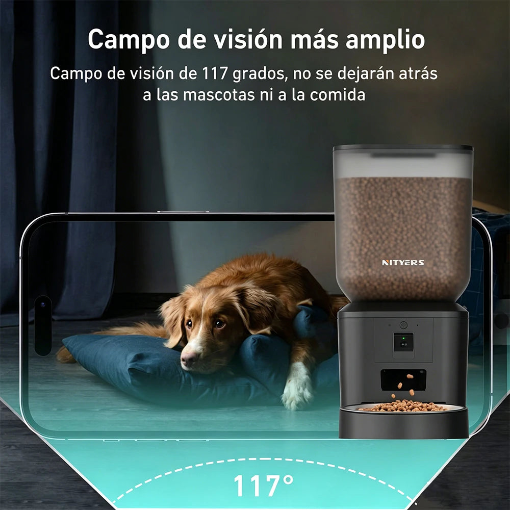 Nityers Smart WiFi Camera Automatic Cat Feeder With Night Vision