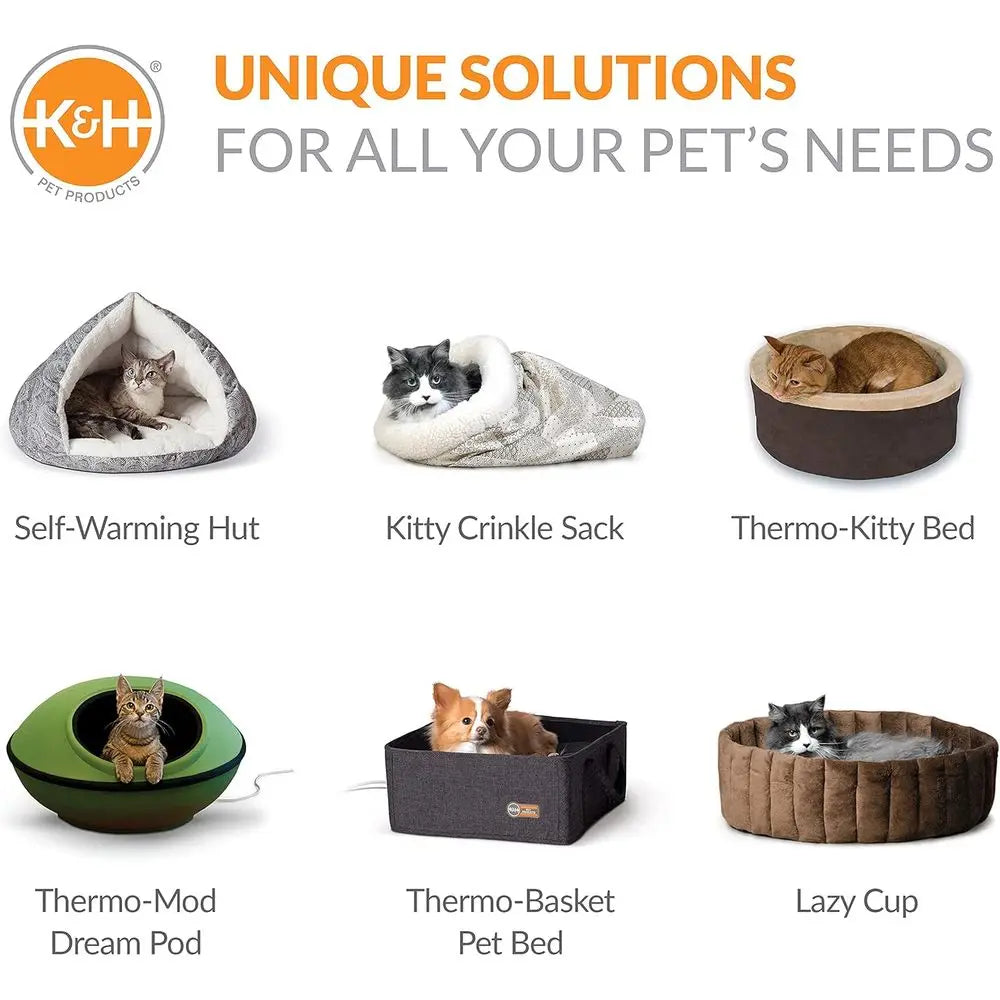 Handwoven Knitted Polyester Cat Bed Crafted For Daily Relaxation