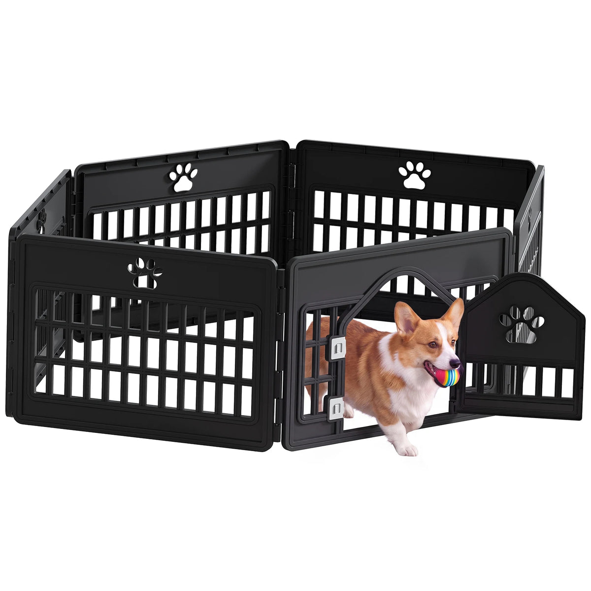Jhk Expandable Dog Playpen Portable Durable Pet Fence Indoor Outdoor