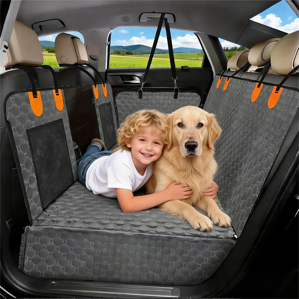 Hard Bottom Dog Car Seat Extender Waterproof Rear Seat Protector