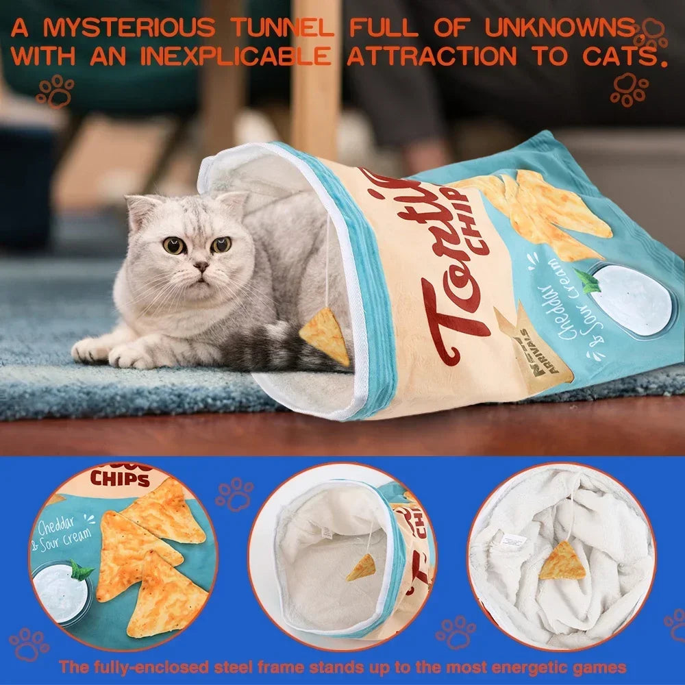 Collapsible Cloth Cat Tunnel Interactive Pet Digging Toy