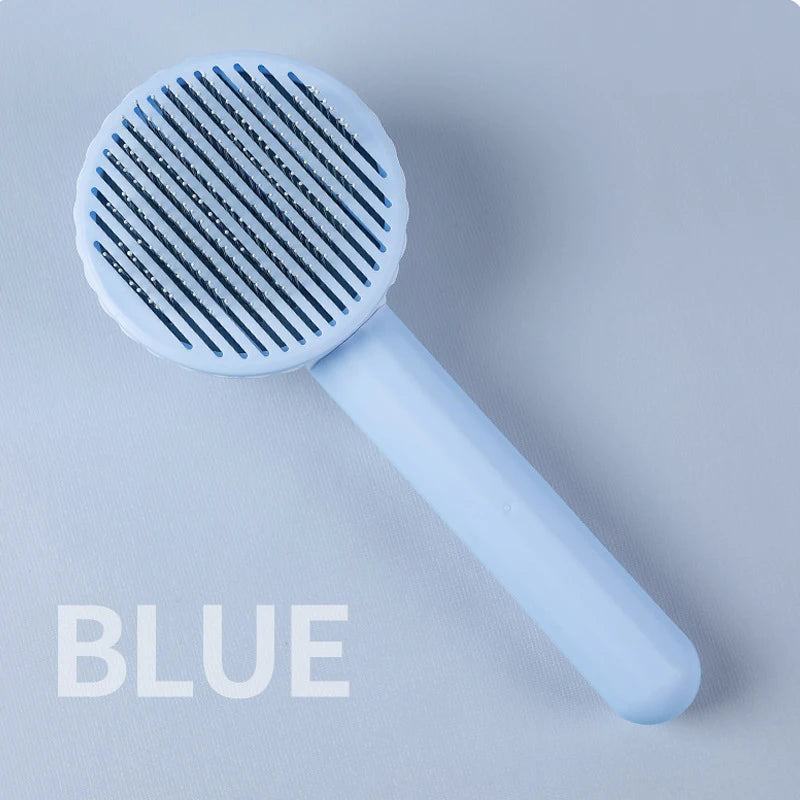 Self Cleaning Pet Hair Removal Slicker Brush For Cats