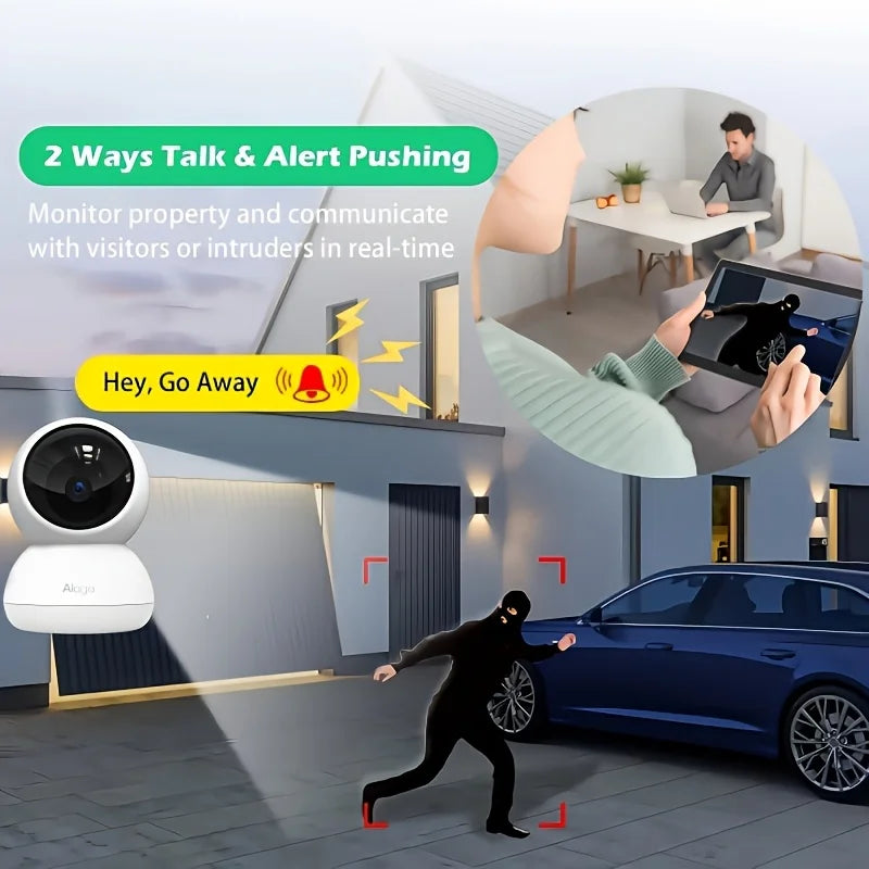 ALAGA Pet Camera With AI Tracking And Two Way Audio