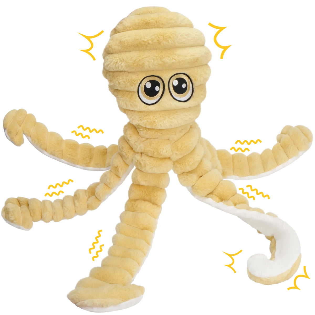 Octopus Plush Squeaky Dog Toy for Chewing and Interactive Play