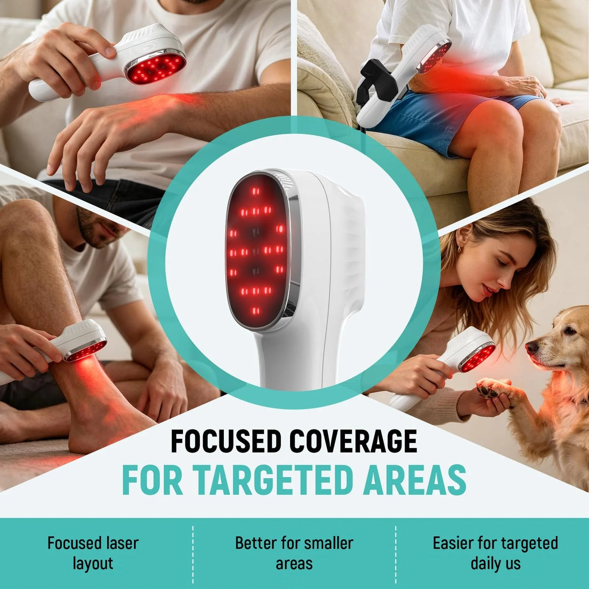 Handheld Pet Laser Therapy Device With Stand For Joint Pain Relief