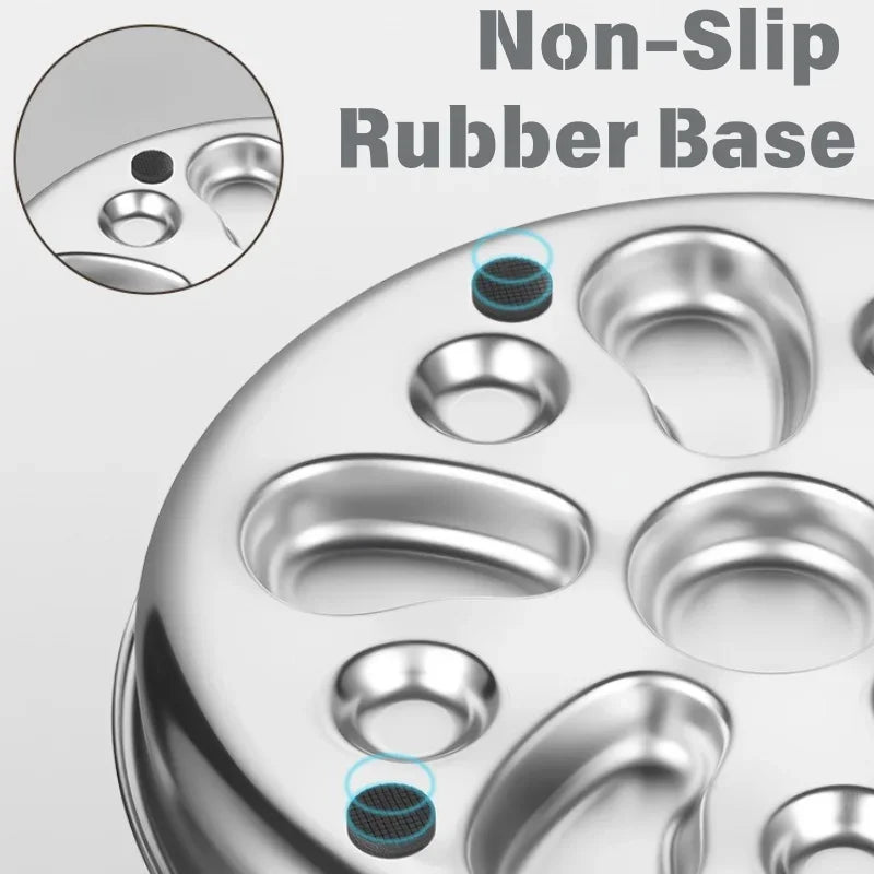Stainless Steel Slow Feeder Dog Bowl For Pet Wellness