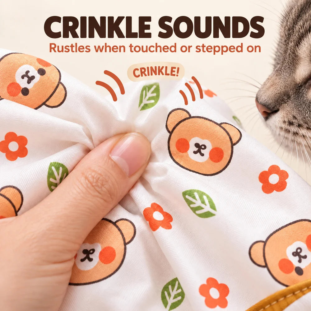 Zoe Cat Scratcher Lounger With Crinkle Tunnel Play Sack