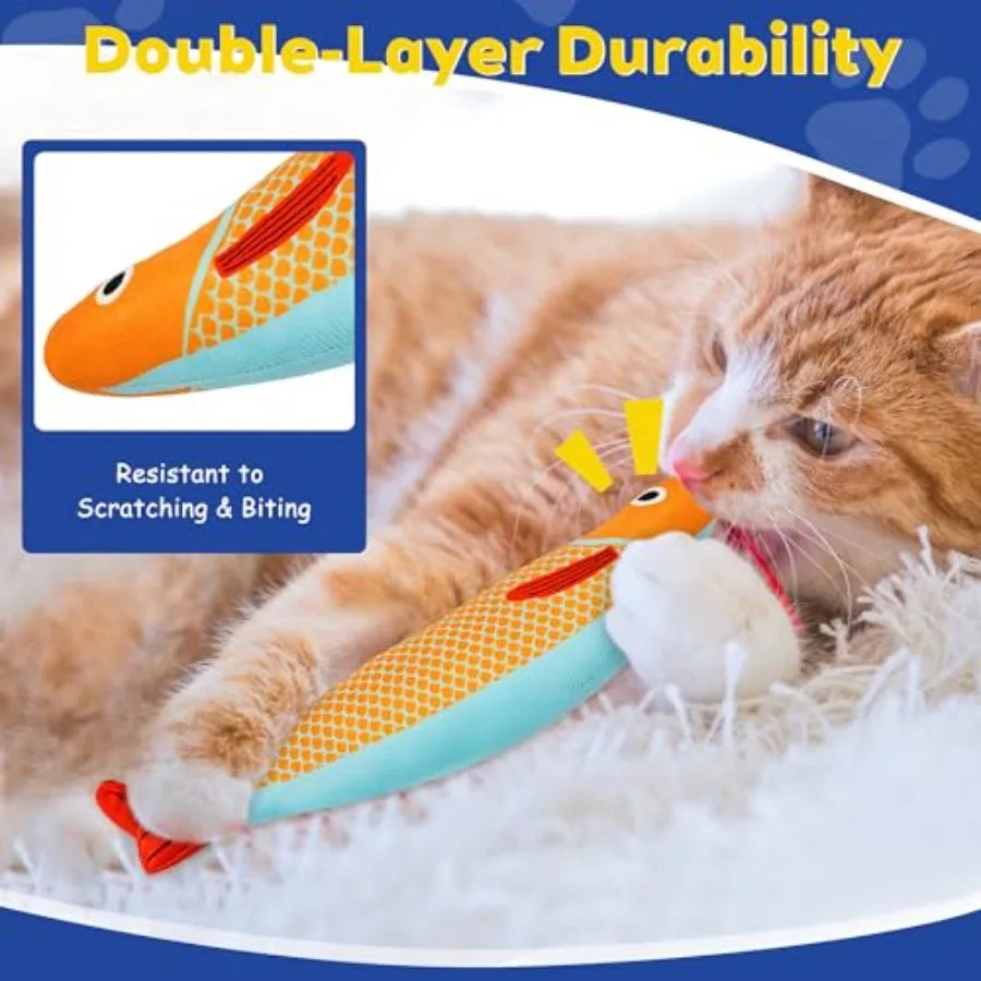 Interactive Catnip Chew Toys With Rattle Sound for Indoor Cats
