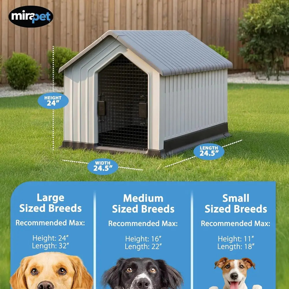 Premium Plastic Dog House For Cozy Indoor Outdoor Retreat