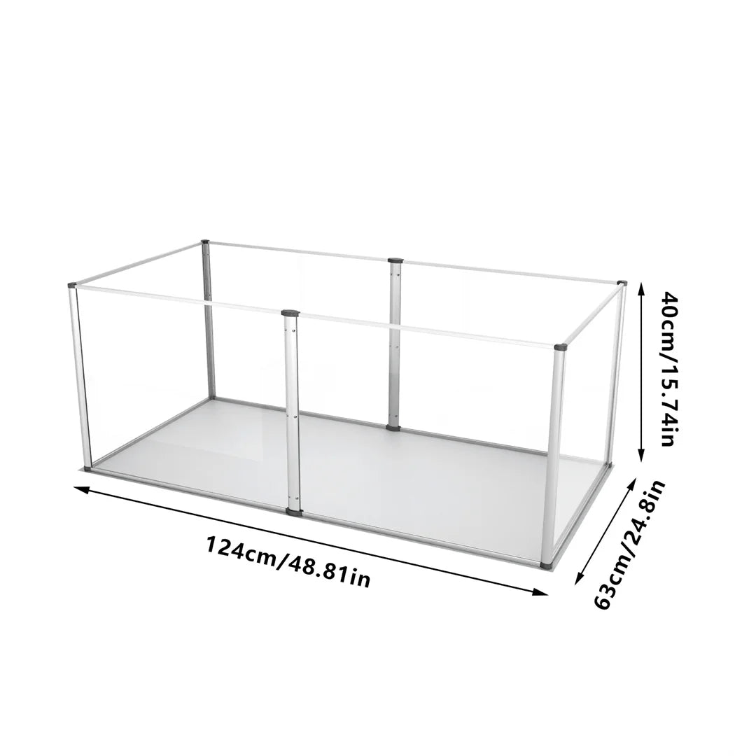 BINGOPAW Clear Acrylic Pet Playpen Waterproof Pad For Small Pets