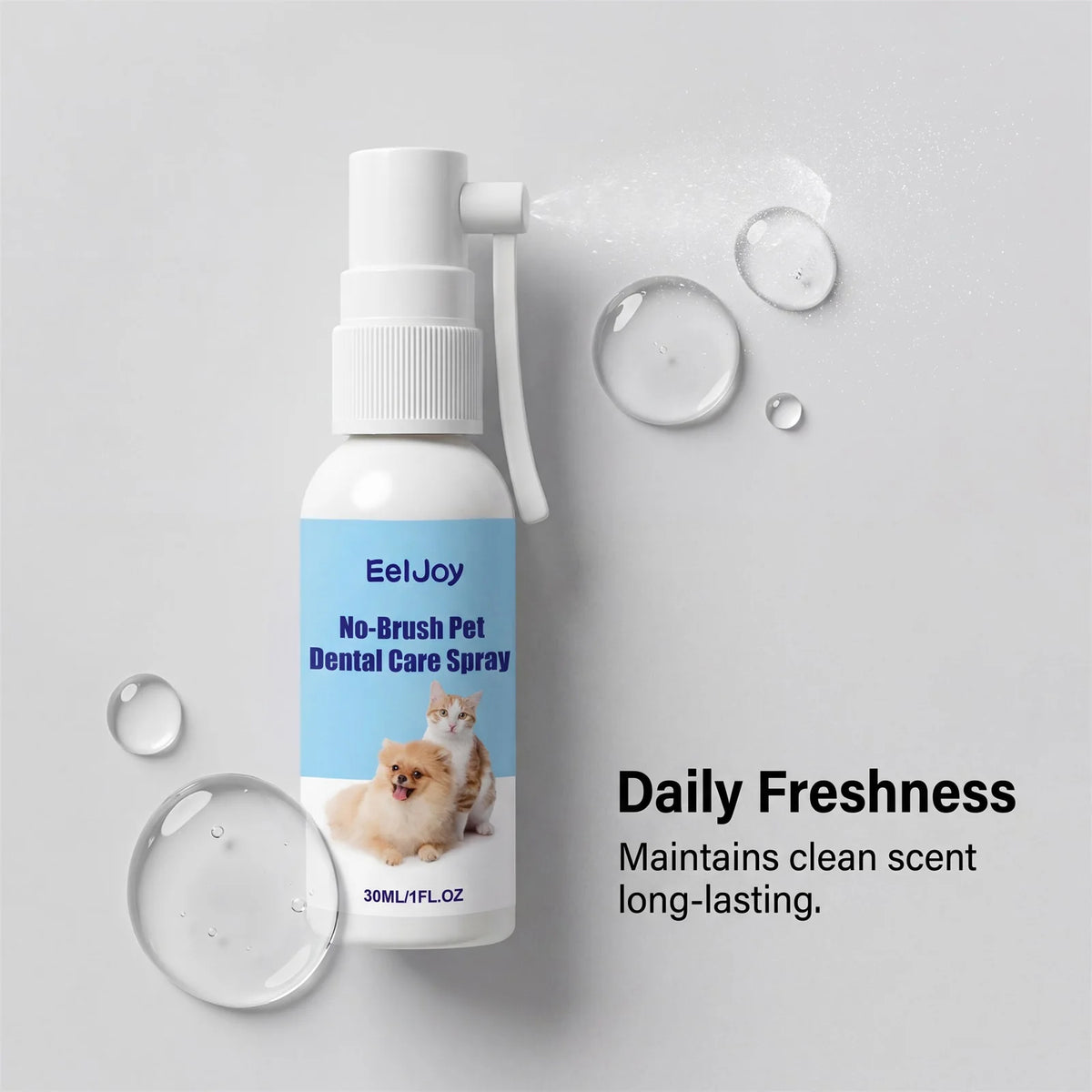 Daily Pet Dental Spray Removes Stains And Eliminates Bad Breath
