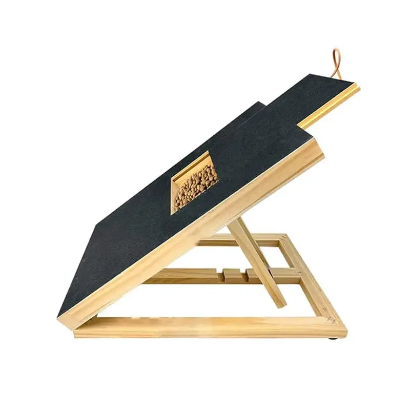 Adjustable Wooden Dog Nail Care Board With Treat Drawer
