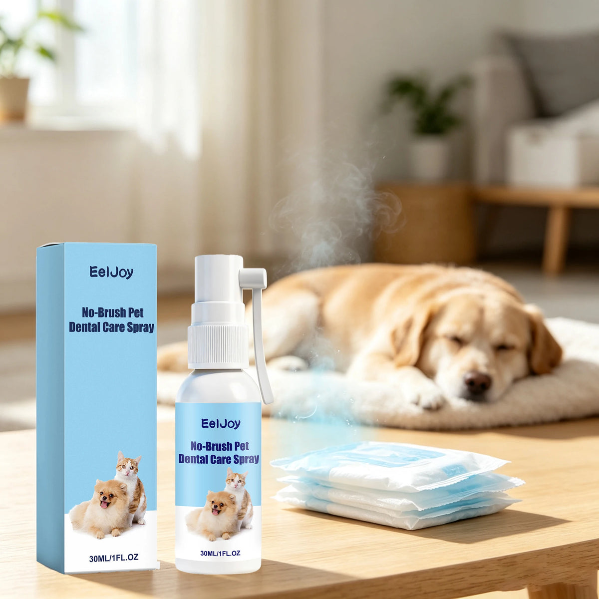 Daily Pet Dental Spray Removes Stains And Eliminates Bad Breath