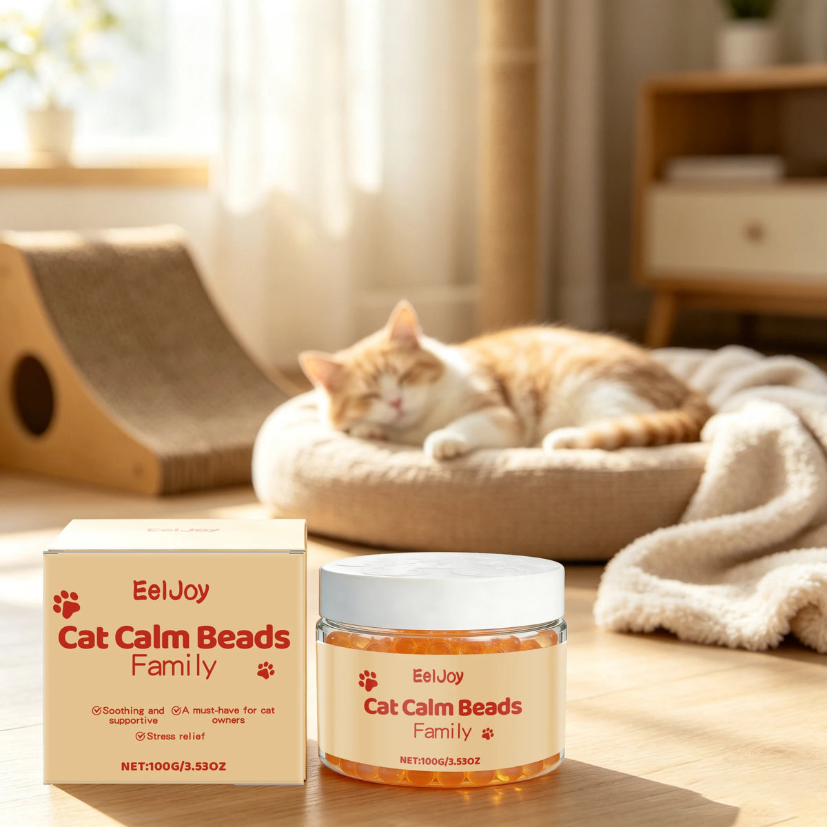 Cat Calming Beads Gentle Formula Stress And Anxiety Relief Supplement