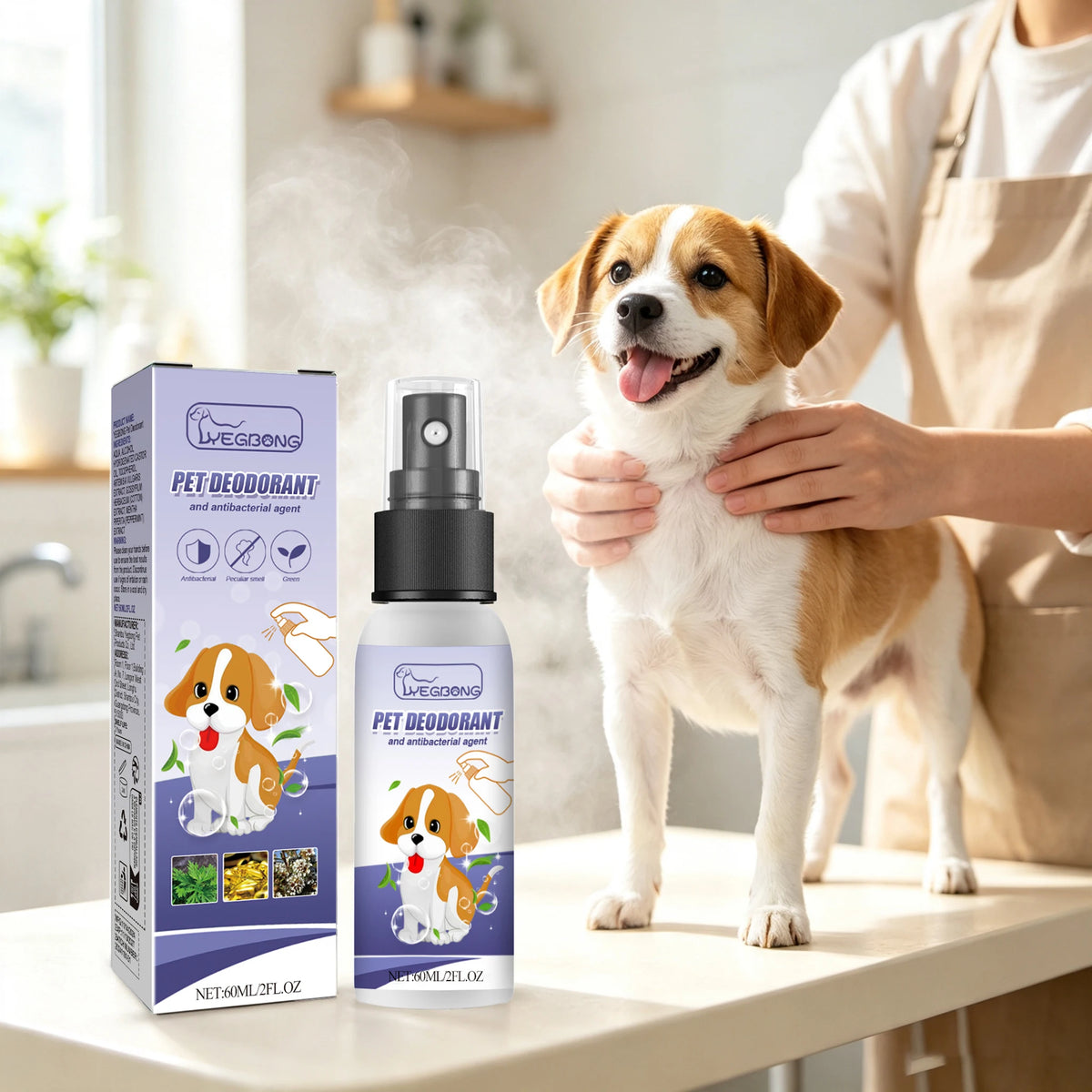 Yegbong Moisturizing Pet Deodorant Spray For Canine Comfort