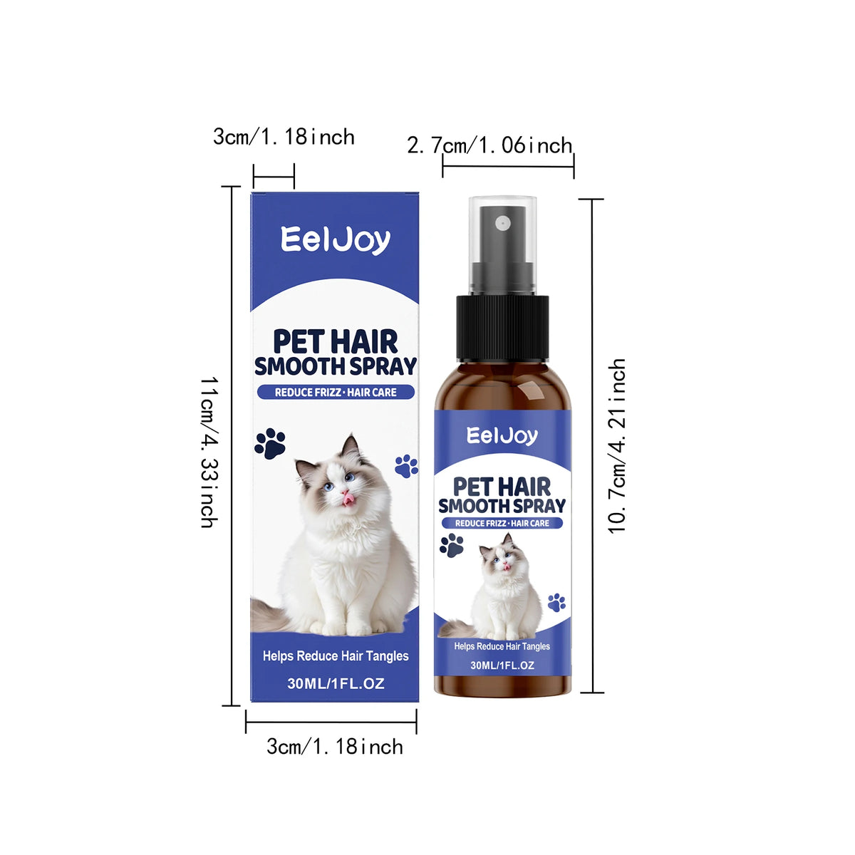 Professional Pet Hair Smoothing Spray For Healthy Dog And Cat Coats