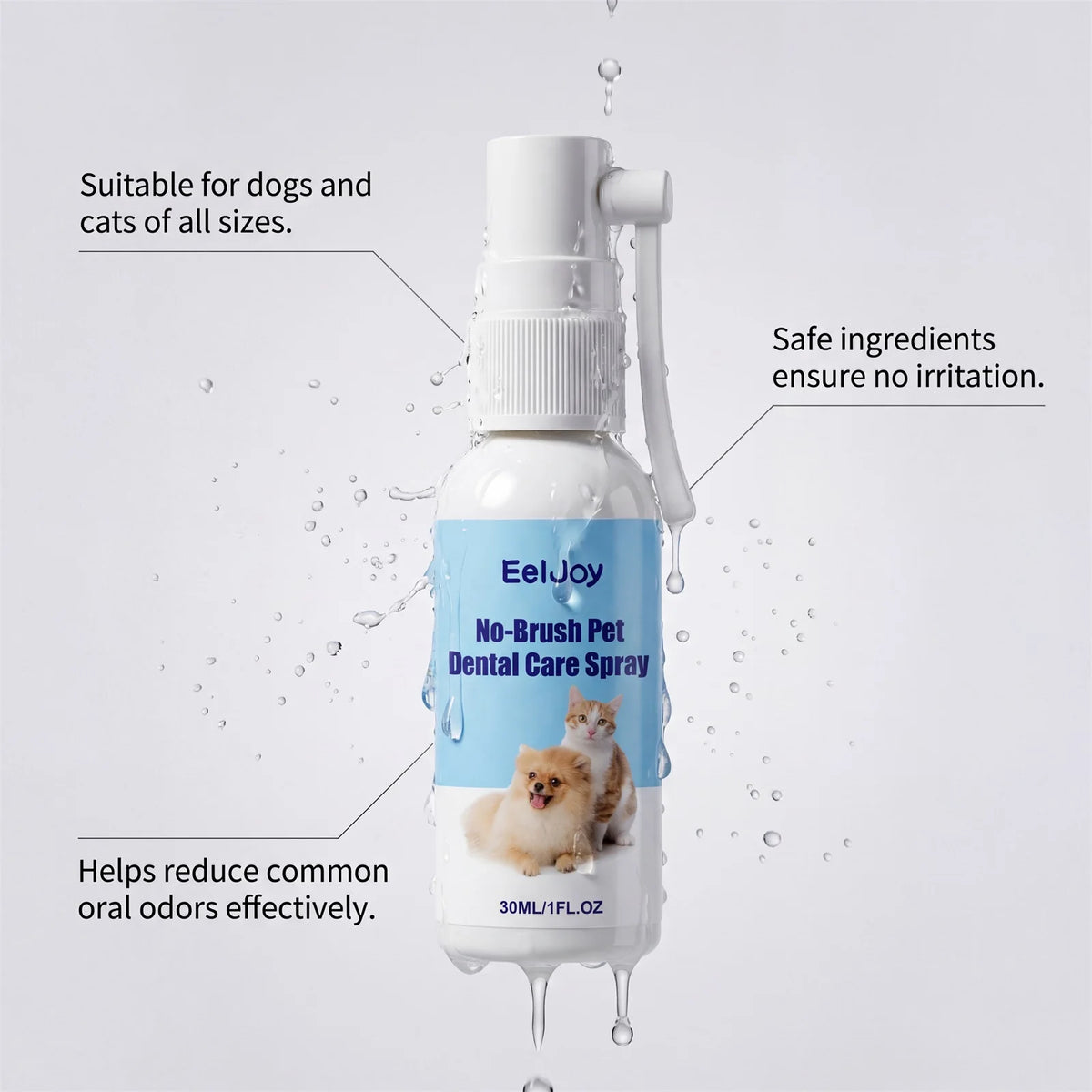 Daily Pet Dental Spray Removes Stains And Eliminates Bad Breath