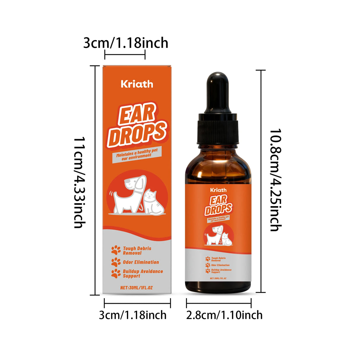 Pet Ear Care Drops For Dogs And Cats Relieves Discomfort