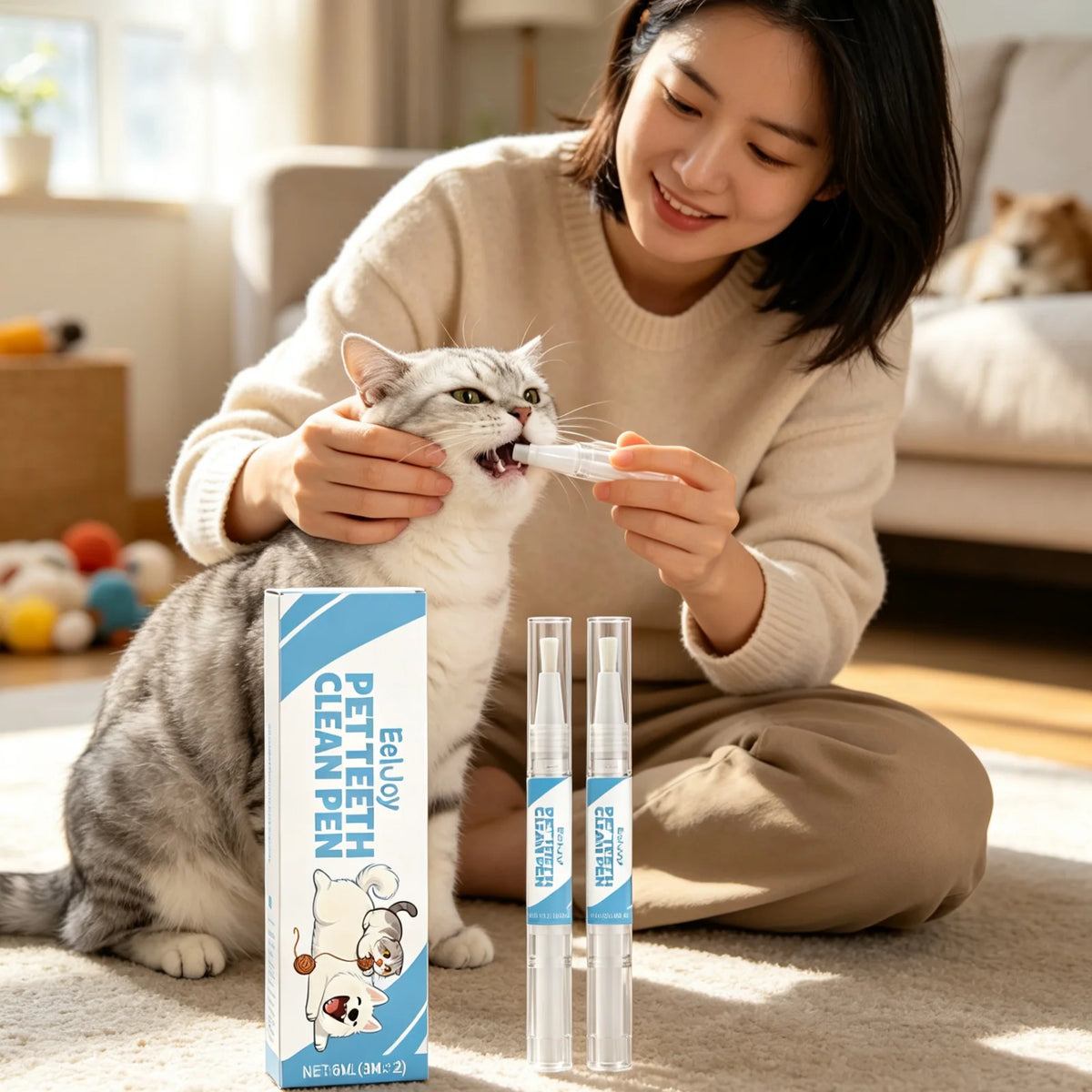 EelJoy Pet Dental Clean Pen Removes Stains And Freshens Breath