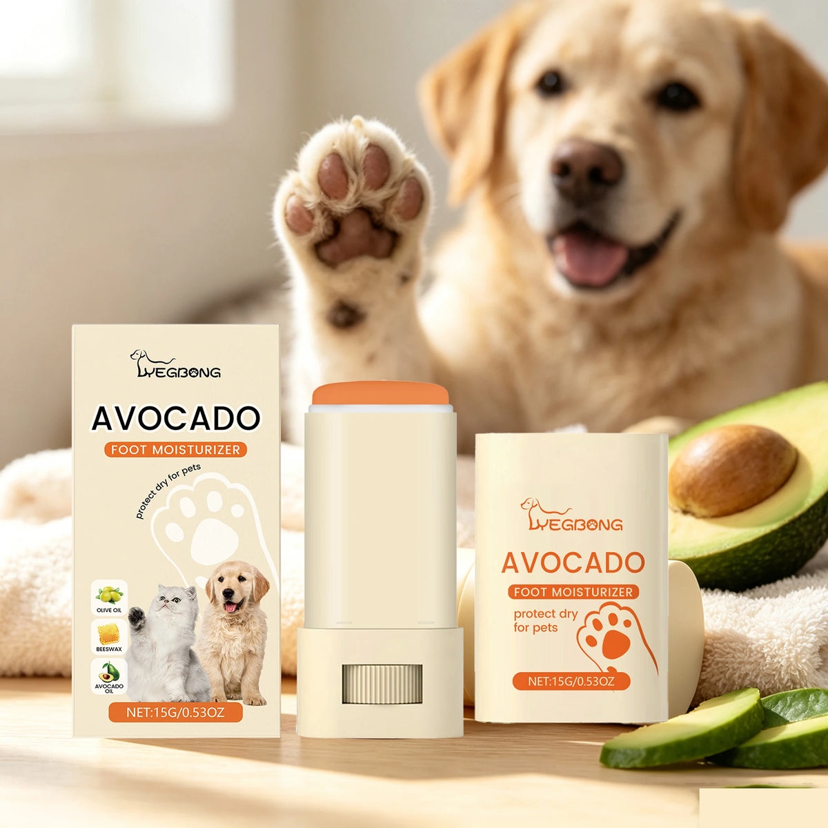 Yegbong Avocado Oil Pet Paw Balm Nourishing Care For Cats Dogs