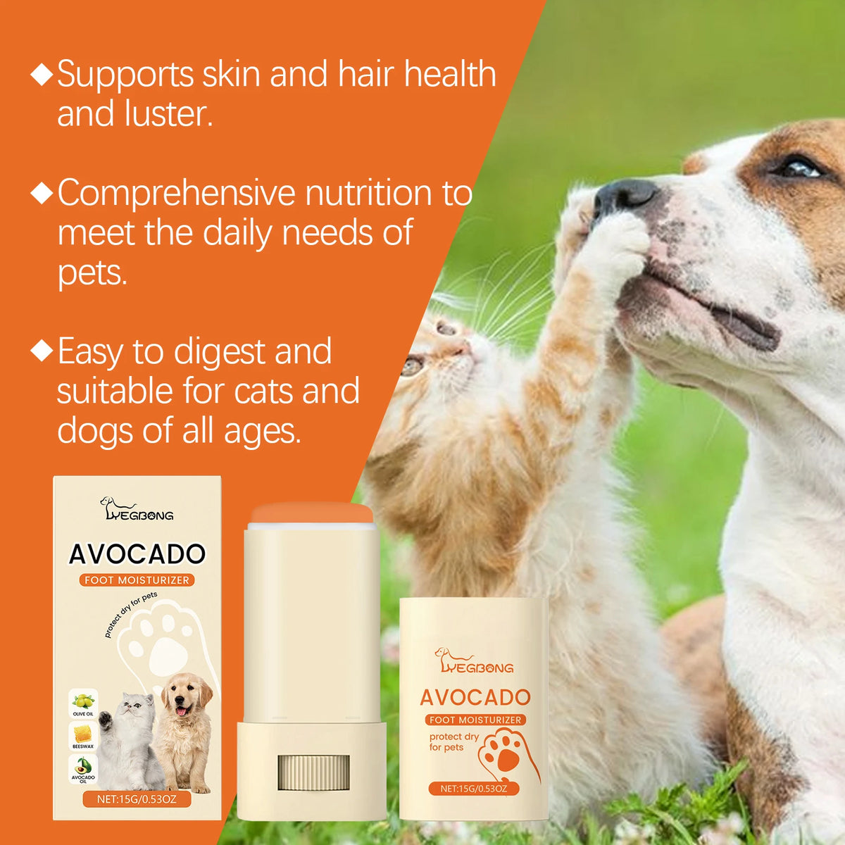 Yegbong Avocado Oil Pet Paw Balm Nourishing Care For Cats Dogs