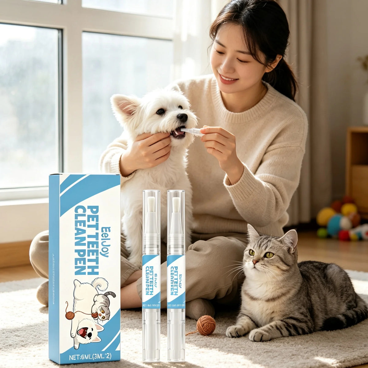 EelJoy Pet Dental Clean Pen Removes Stains And Freshens Breath