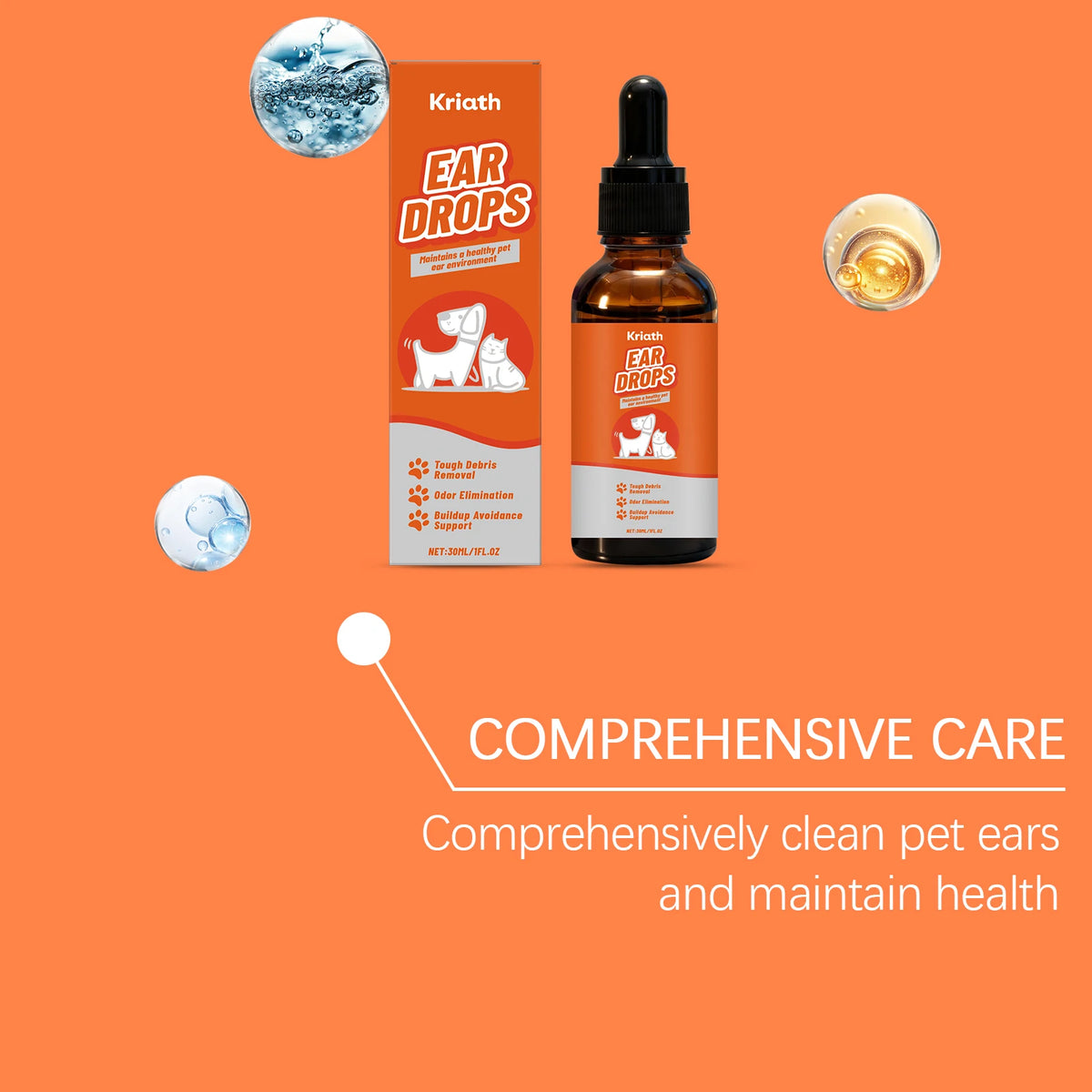 Pet Ear Care Drops For Dogs And Cats Relieves Discomfort