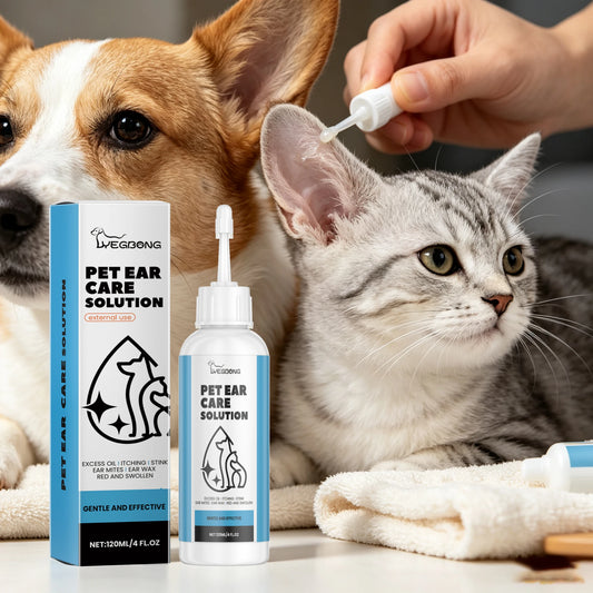 Yegbong Pet Ear Care Solution Liquid For Gentle Ear Cleaning