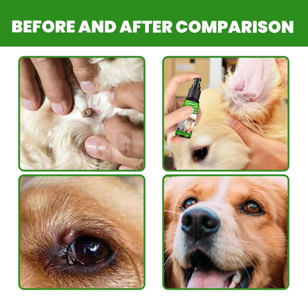 Yegbong Mint Flea Repellent Spray Natural Formula Sooothing Pet Care
