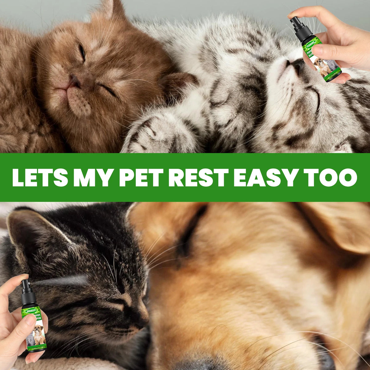 Yegbong Mint Flea Repellent Spray Natural Formula Sooothing Pet Care