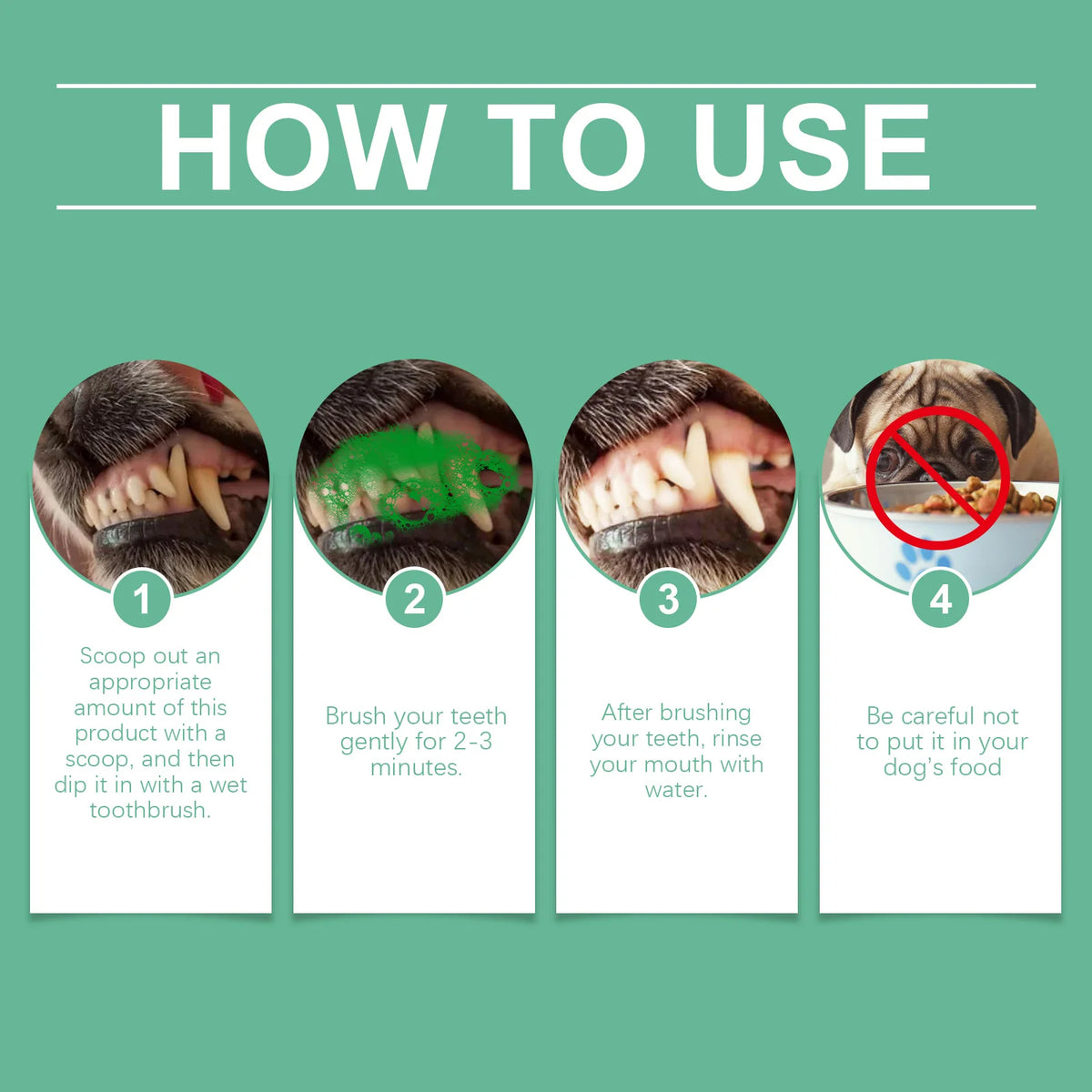 Yegbong Pet Dental Cleaning Powder Removes Plaque And Tartar