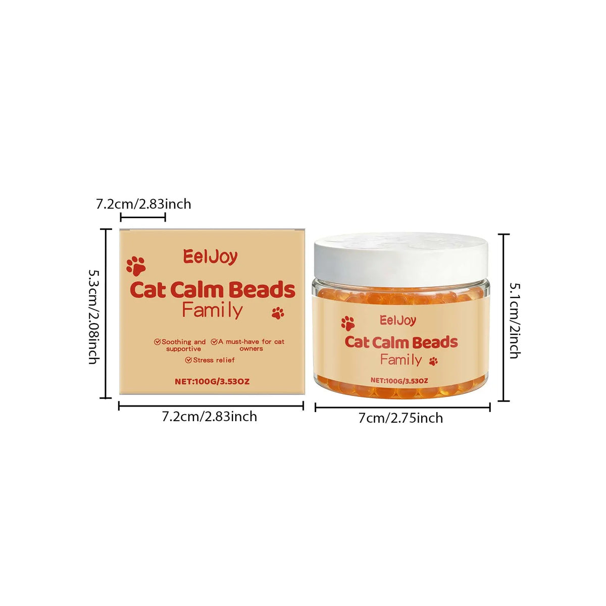 Cat Calming Beads Gentle Formula Stress And Anxiety Relief Supplement